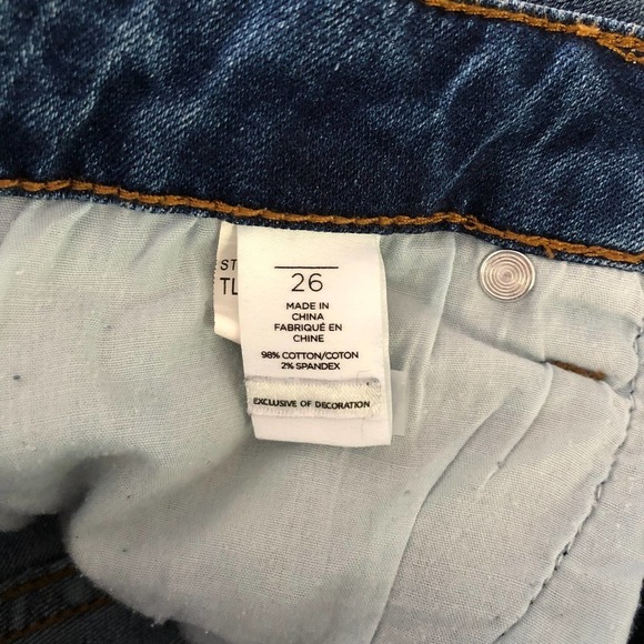 BP. 5-Pocket Distressed Mid-Rise Skinny Jeans Size 26 - Picture 6 of 7